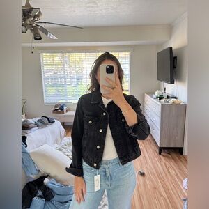 Topshop Black Denim Jacket